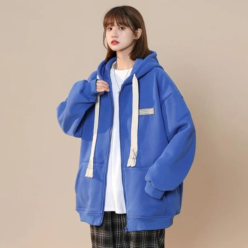 

Свободные женские топы с капюшоном на молнии Y2k, винтажные эмо-дропшиппинг, новинка, незаменимые дизайнерские базовые толстовки с капюшоном для женщин