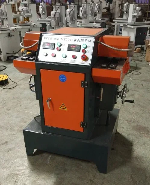 Professional team production Various wood branding patterns model of MT2015 Double-end soldering machine