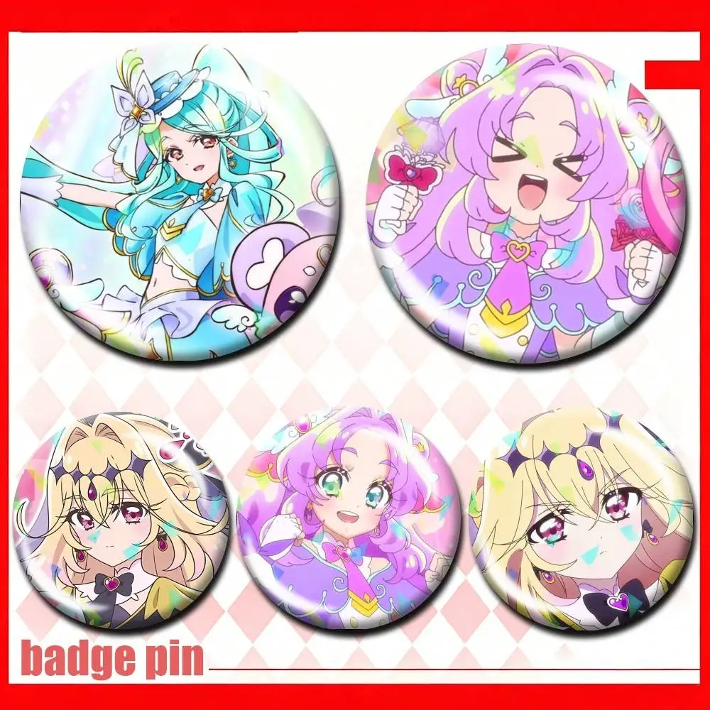 Cure Answer Star Detective Precure 25 32 44 58 75mm Badges Personalized Round Brooches Pins Accessory Customizable