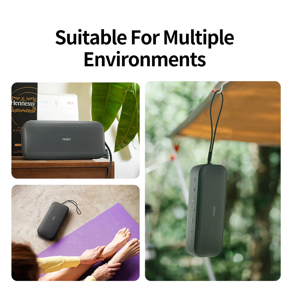 Tribit Stormbox Flow Portable Speaker 25w Power With Deep Bass, Ip67 Waterproof, Camping/hiking Wireless Speaker For Outdoor view 6