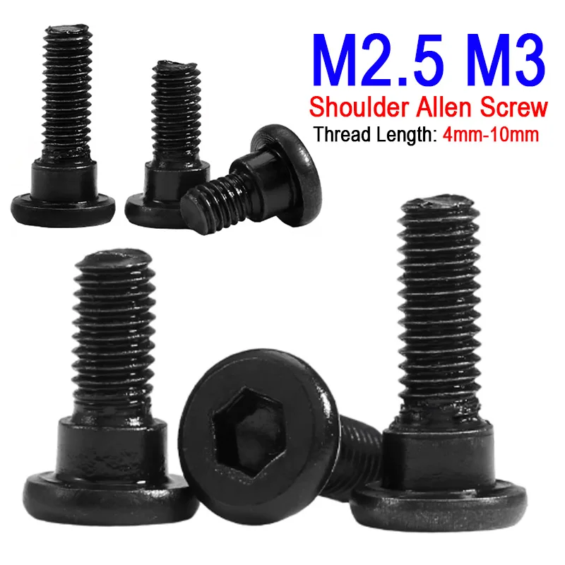 M2.5 M3 Grade 12.9 High Tensile Alloy Steel Shoulder Step Pressing Plate Set Screw Hex Hexagon Socket Stepped Positioning Bolt