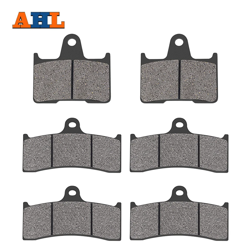 AHL Motorcycle Semi-Organic Metal Front and Rear Brake Pads For HONDA CB1300 CB 1300 SC40 SC 40 1998 1999 2000 FA424 FA254