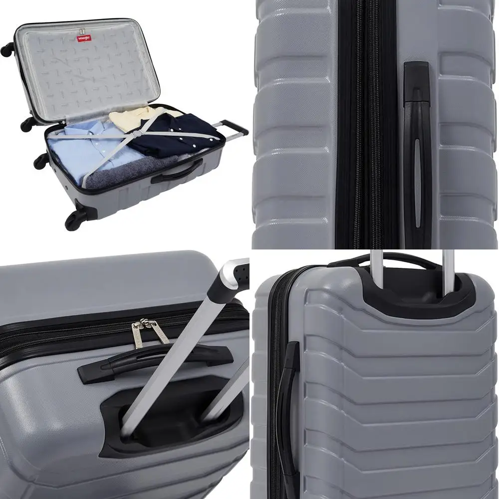 

Miami Collection: 4-Piece Wrangler Luggage Set with Sharkskin Packing Cubes
