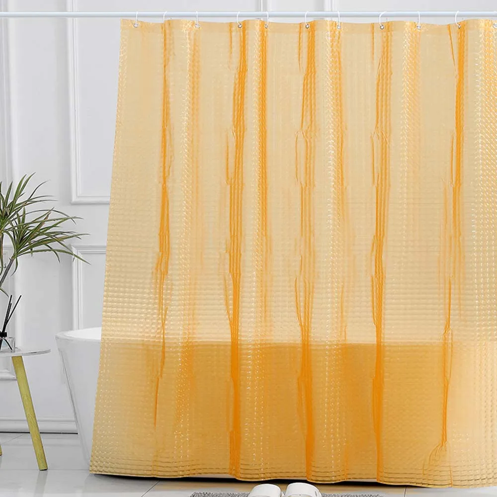 Curtains Waterproof Thick Solid Color Bath Partition Curtains for Hotel Bathroom Bathtub Large Wide Bathing Cover with Hooks