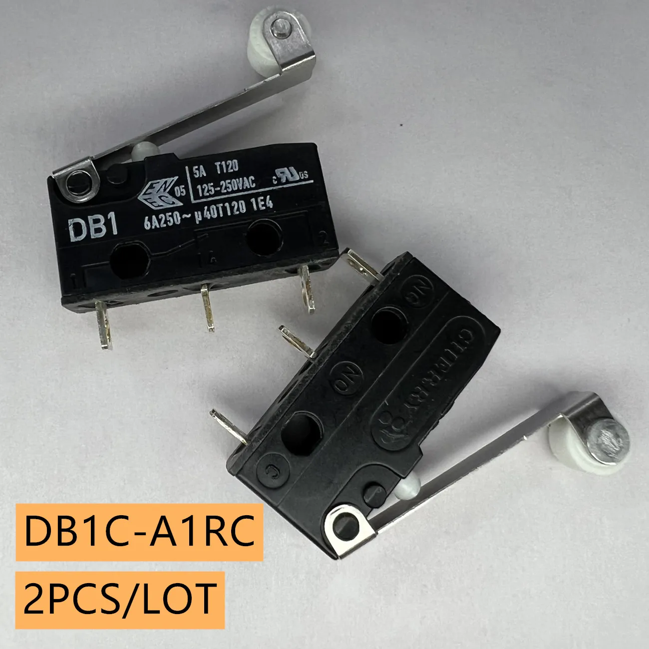 DB1C-A1RC Microswitch Subminiature Roller Lever SPDT Solder 6A 12VDC 2PCS/LOT