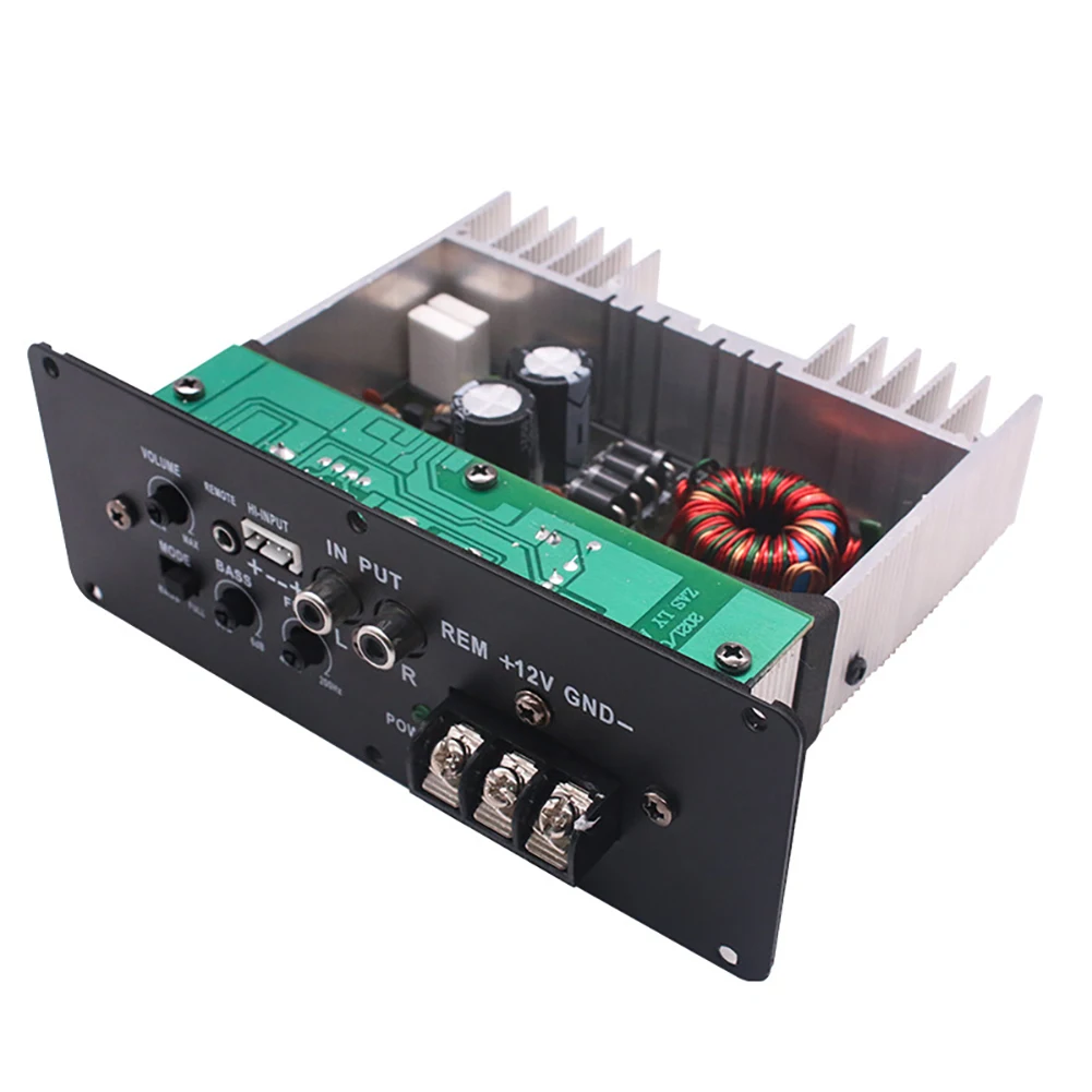 

RMS80W High-power Car Subwoofer Amplifier Board 20hz-25khz Slim Powered Sound Amplifier Subwoofer for Car / Truck Audio 12V/24V