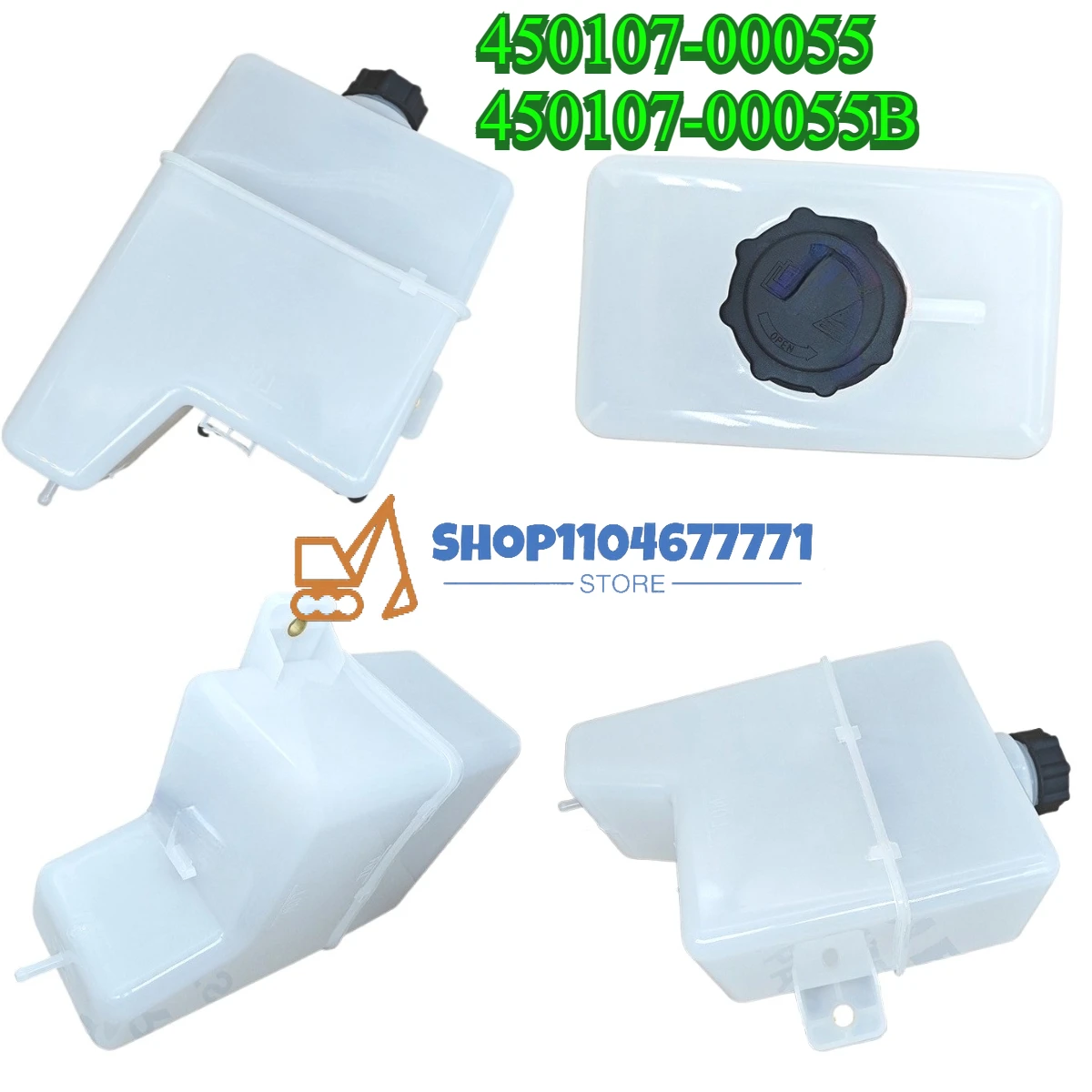 Doosan DX220A DX225LCA High Quality Reserve Tank Coolant Water Expansion Tank for Excavator 450107-00055 450107-00055B