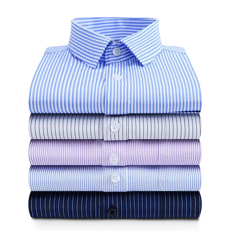 

Men's long-sleeved workwear shirt, suitable for both business and casual wear, comfortable and versatile, simple and fashionable