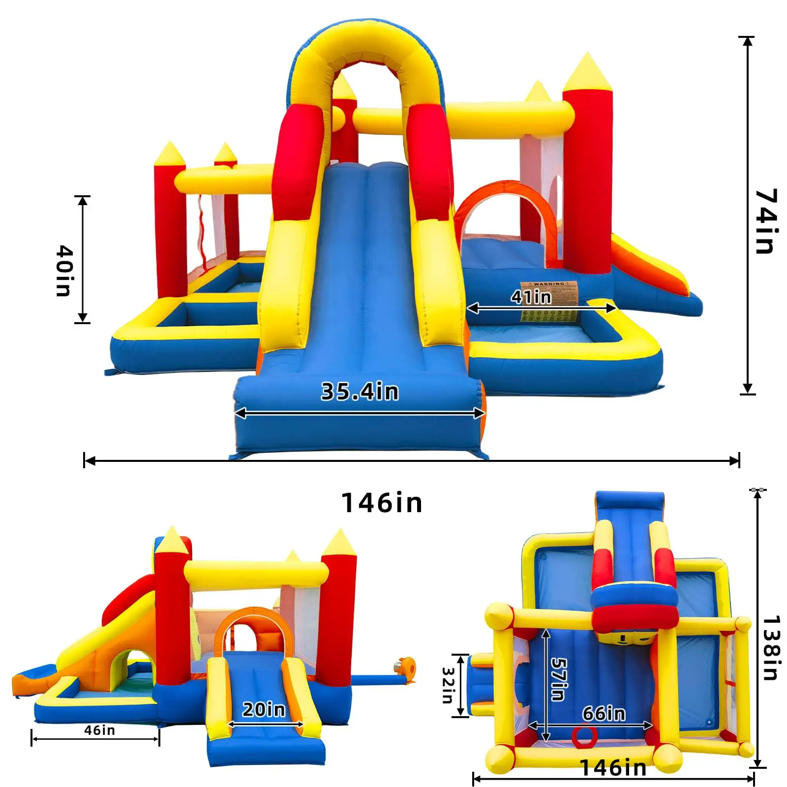 Direct Factory Supply Commercial Grade Inflatable Bounce House Bounce Castle for Business Rental Party Event Support  Customized