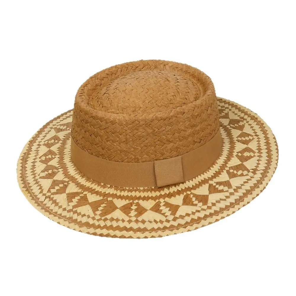 

Stylish Wide Brim Straw Cowboy Hat Classic Straw Western Cowgirl Hat Vintage Beach Sun Hat for Women & Men