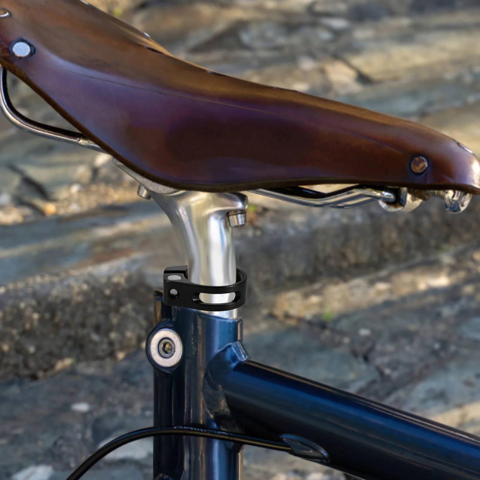 

Aluminum Alloy Seat Post Clamp Bolt Type For Folding Bike Road Bicycle Seatpost Tube Clip Bike Supplies