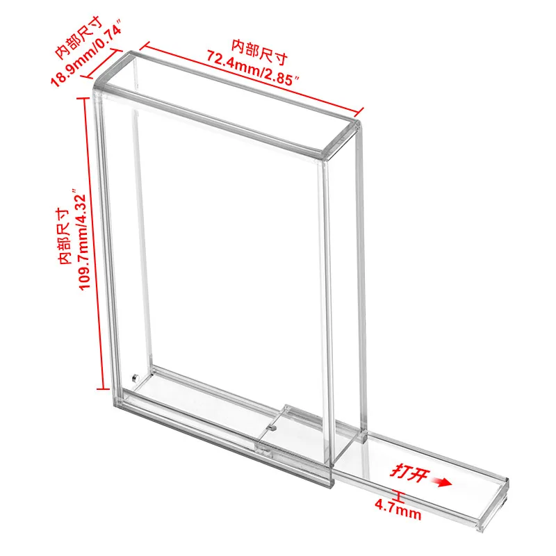 Transparent Magnetic Acrylic Box for FC for Famicom Game Box Collection Storage Case Protective Display Box