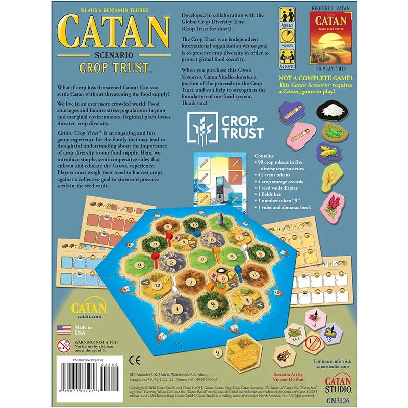 CATAN Crop Trust Board Game for the Whole Family - 3-4 Players