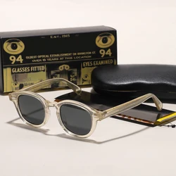 Johnny Depp Sunglasses Man Lemtosh Sun Glasses Cat Eye Polarized Lens Woman Luxury Brand Vintage Acetate Frame Driver's Goggles