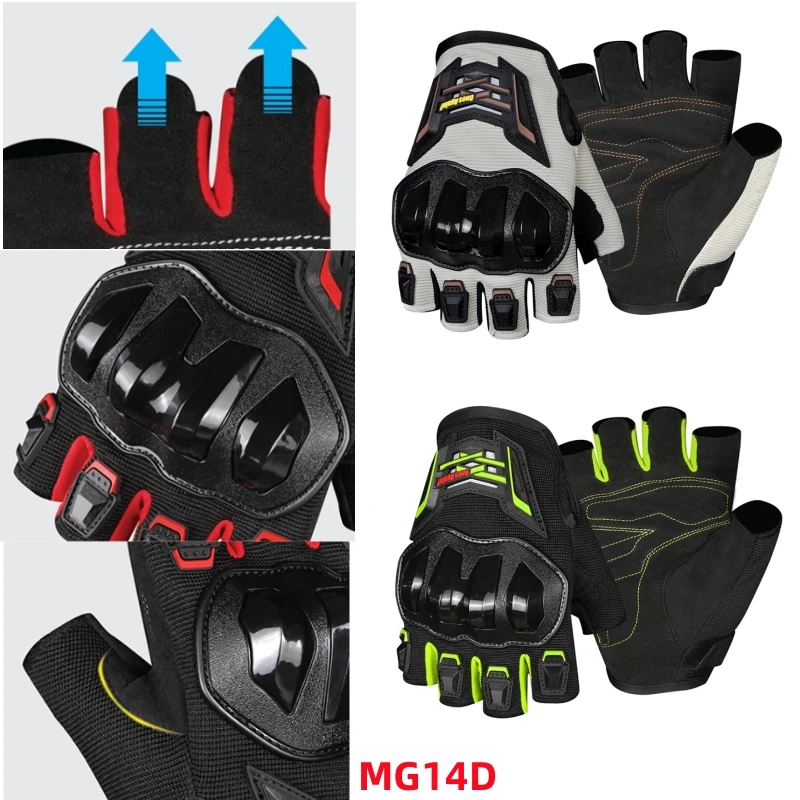 

Перчатки с половиной пальца, спортивные велосипедные перчатки для мужчин и женщин, мотоциклетные износостойкие противоскользящие перчатки с защитой от падения, мотоциклетные перчатки