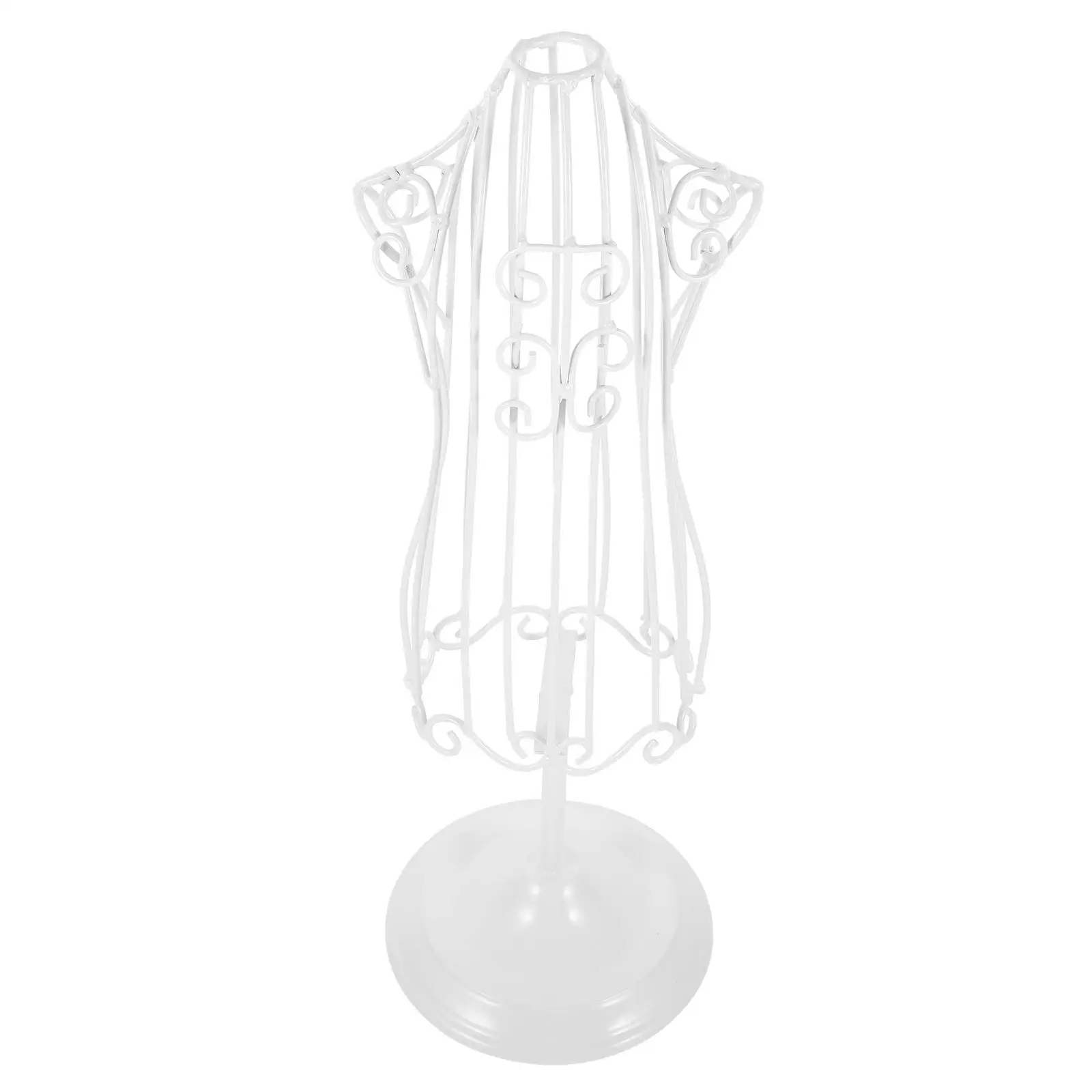 

Iron Pet Mannequin Stand White Wrought Material Durable Display Rack Dog Clothes Baby Clothing Storage Model Dress Stand