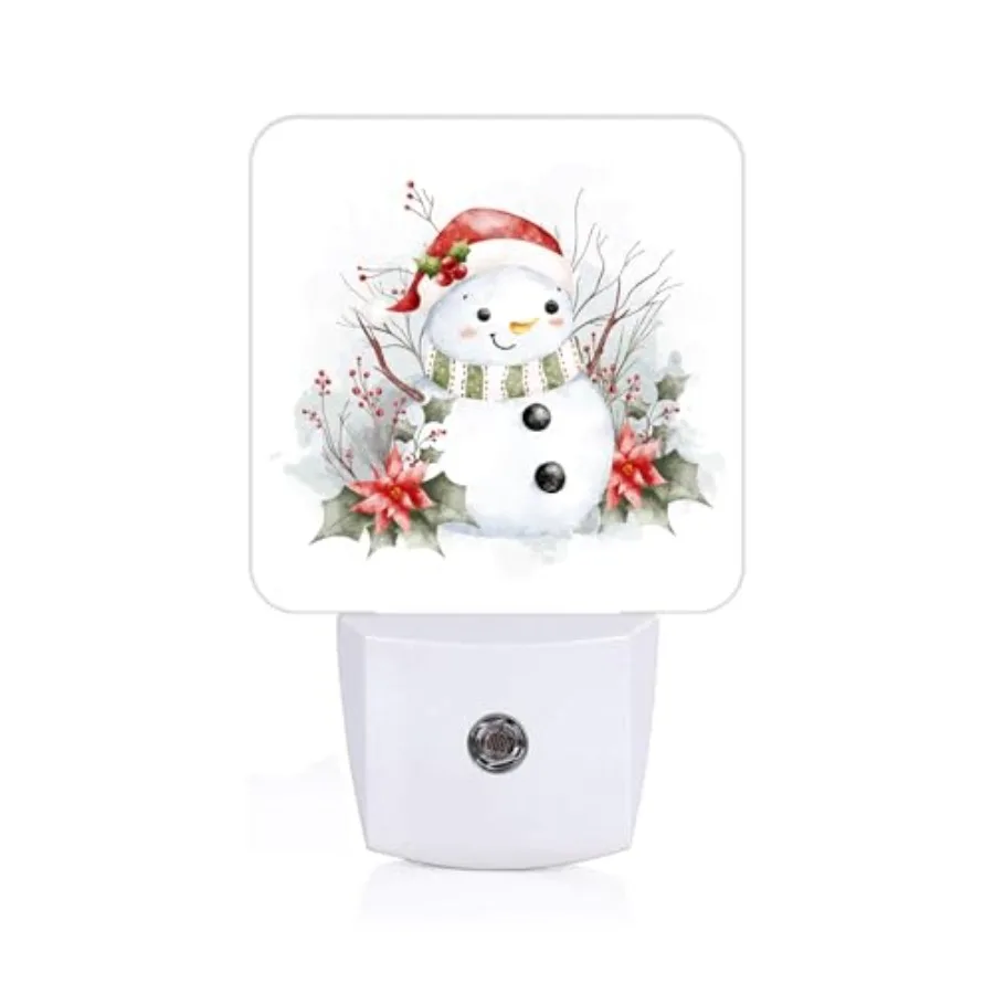 Night Light, Plug Into Wall for Boys Girls Bedroom Decorative Square Night Light Lamp 0.5w Sleep Friendly