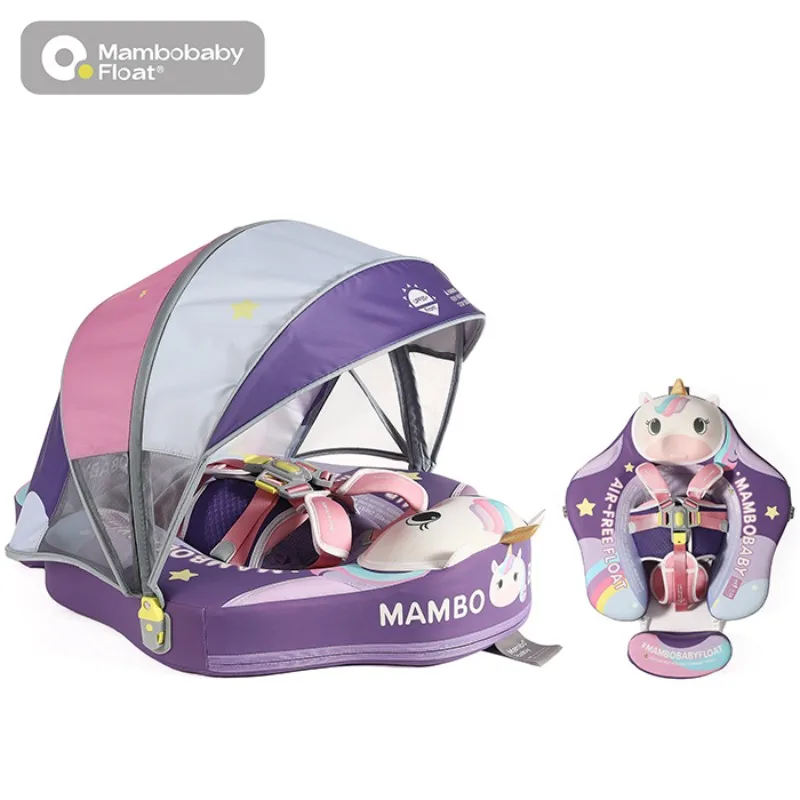 Mambobaby Float Safe Solid Core Нью-Йорк с навесом B503-143-W-Z Детское кольцо для плавания Поплавок для бассейна для малышей Детский плавательный буй