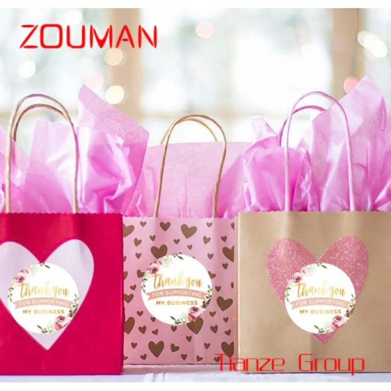 Custom , Ins fashion style gradient color gift bag spot handbag customized your own logo packaging paper gift bag