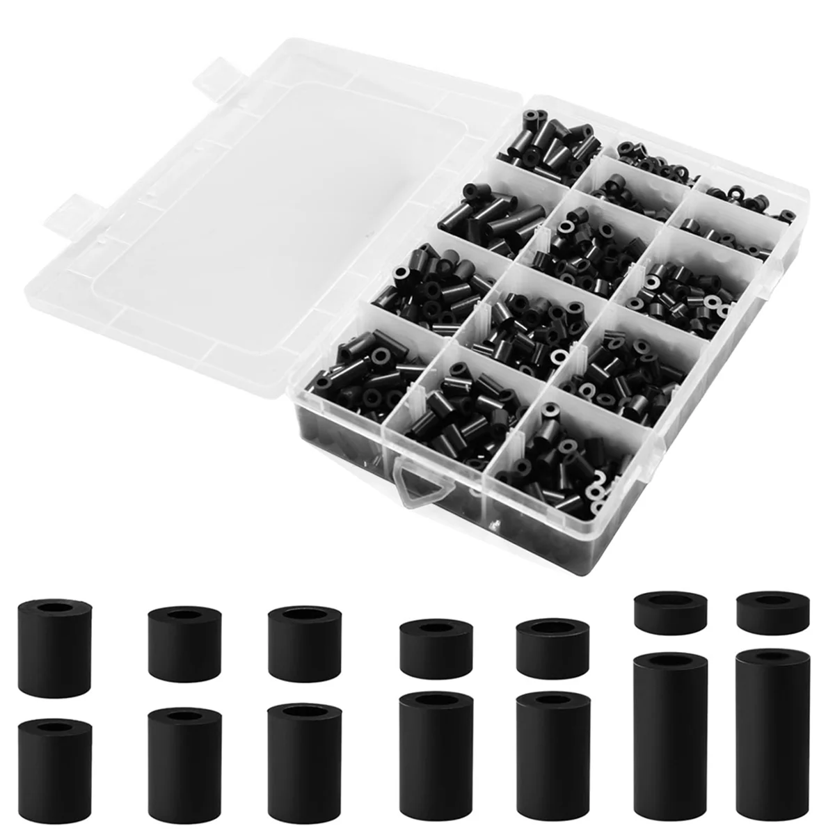 

CYL-1000Pcs Electrical Outlet Spacers, Nylon Spacers Screw Spacers Outlet Spacers for Electrical Box, Round Spacer