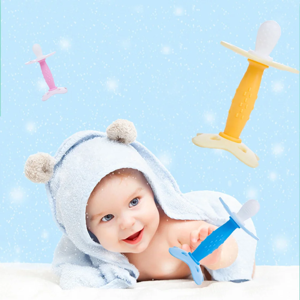 

Силиконовый детский прорезыватель, желтый, прочный, легкий, безопасный, успокаивающий молярный инструмент, гель для прорезывания зубов, жевательный детский прорезыватель, гель для прорезывания зубов