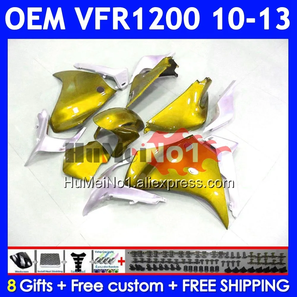 Injection For HONDA Crosstourer VFR 1200 VFR1200 RR CC 71No.92 VFR1200RR 10 11 12 Gloss Golden 13 2010 2011 2012 2013 Fairings