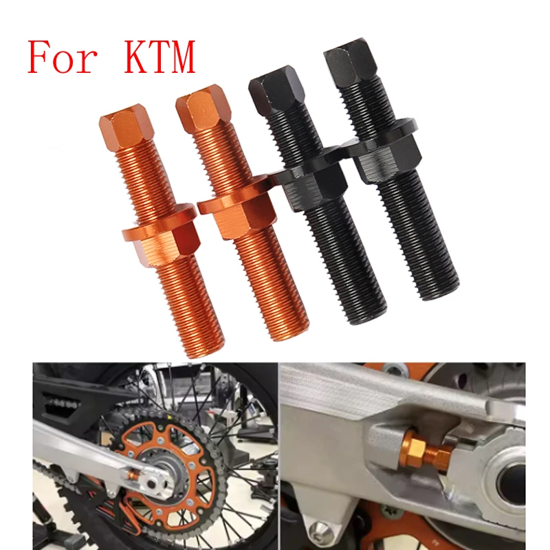 Motocross CNC Rear Axle Blocks Chain Adjuster Bolt For KTM EXC EXCF SX SXF XC XCF XCW TPI 6 Days ADVENTURE DUKE ENDURO SXS SMC/R