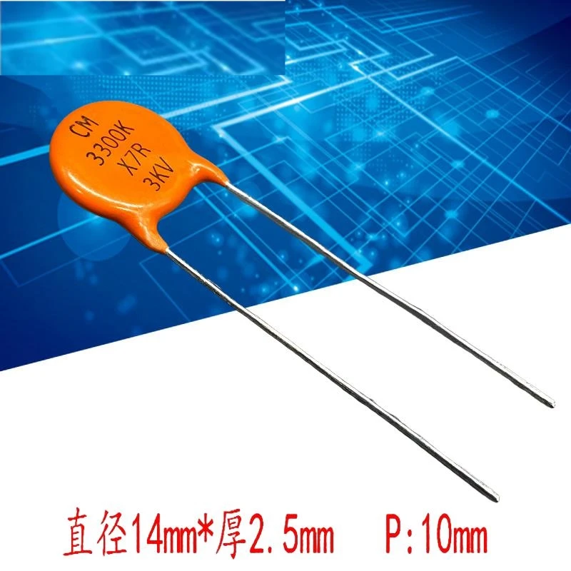 5PCS MITE CM 3300PF 332 3.3nf 3000v 3kv ceramic capacitors