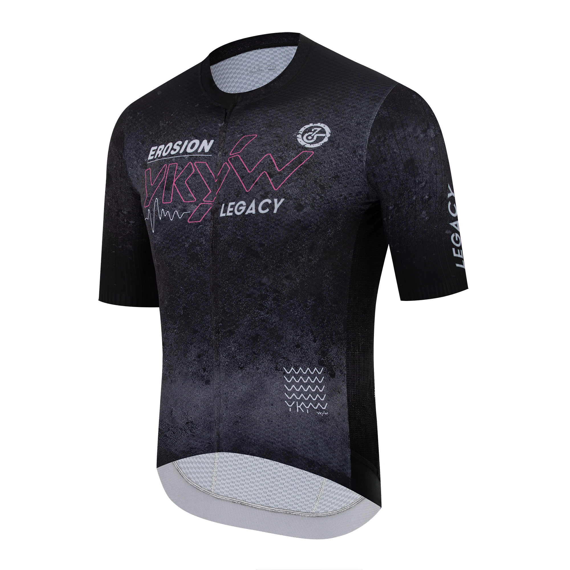 YKYWBIKE Herren 2026 Sommer Kurzarm-Radtrikot Pro Leichtgewichtig Atmungsaktiv Schnelltrocknend Hochelastisch Rennrad MTB Oberteil – Detail 28