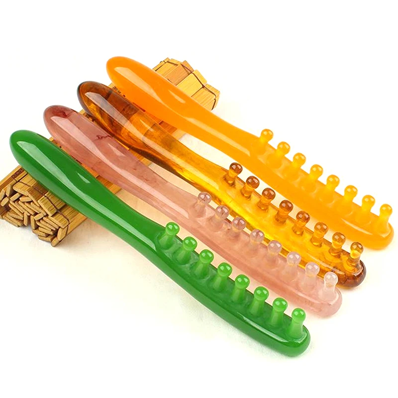 

Multifunction Resin Massage Comb Head Scalp Meridian Massage Comb Long Handle Acupoint Comb Face Arms Thighs Scraping Massager