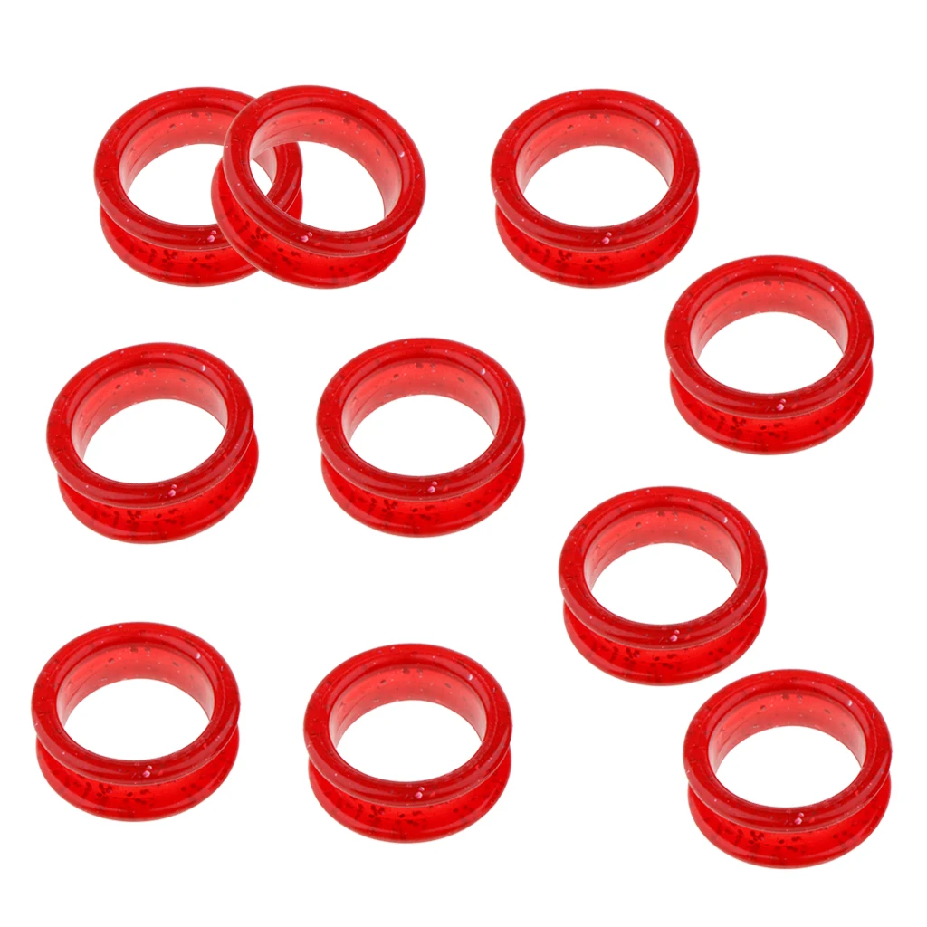 10ชิ้น/แพ็คผม Salon กรรไกรกรรไกรแหวน Grips Inserts สำหรับช่างตัดผม Salon