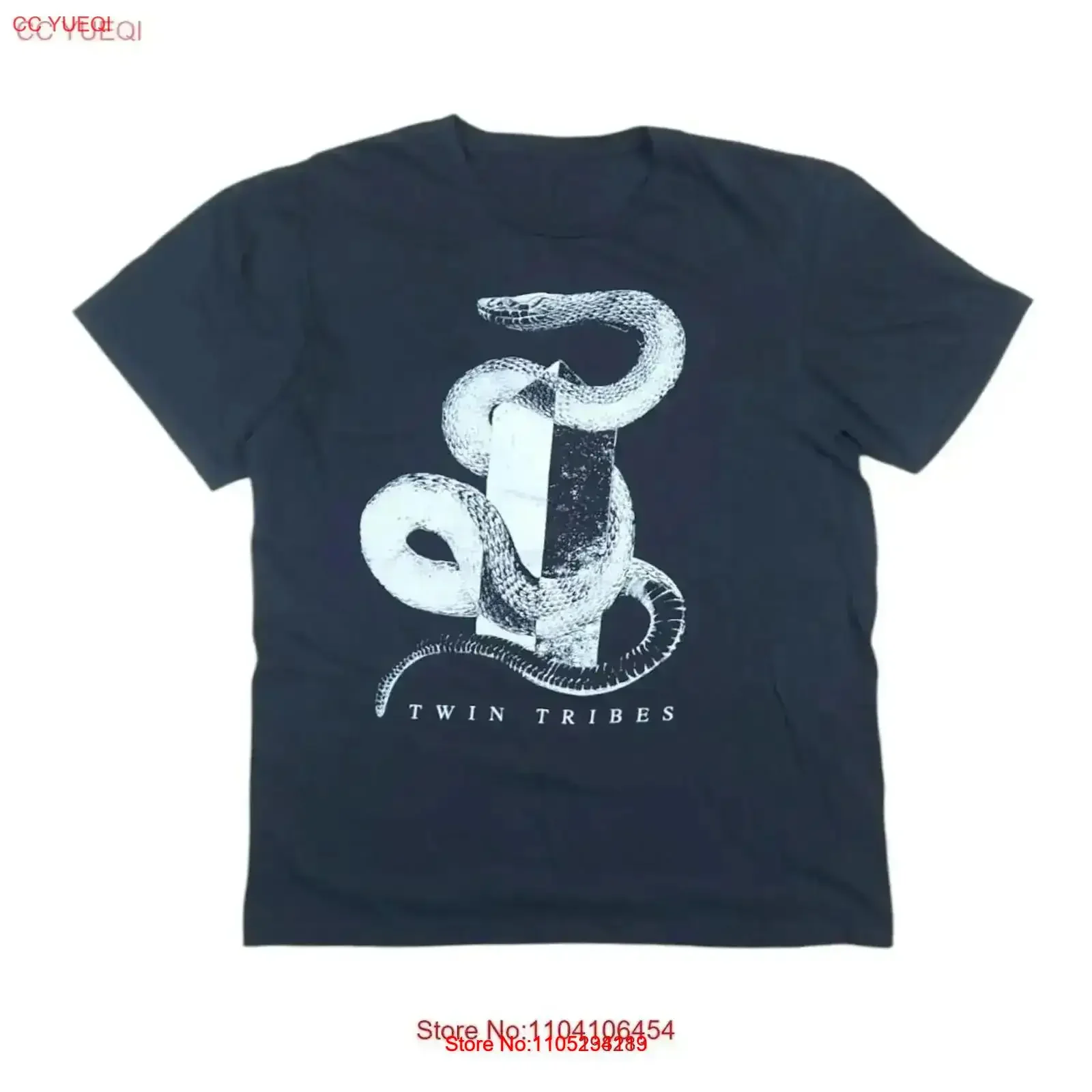 Twin Tribes Band Snake Monolith Gothic Rock Merch camiseta negra oficial talla M vintage lavada versátil suave cómoda
