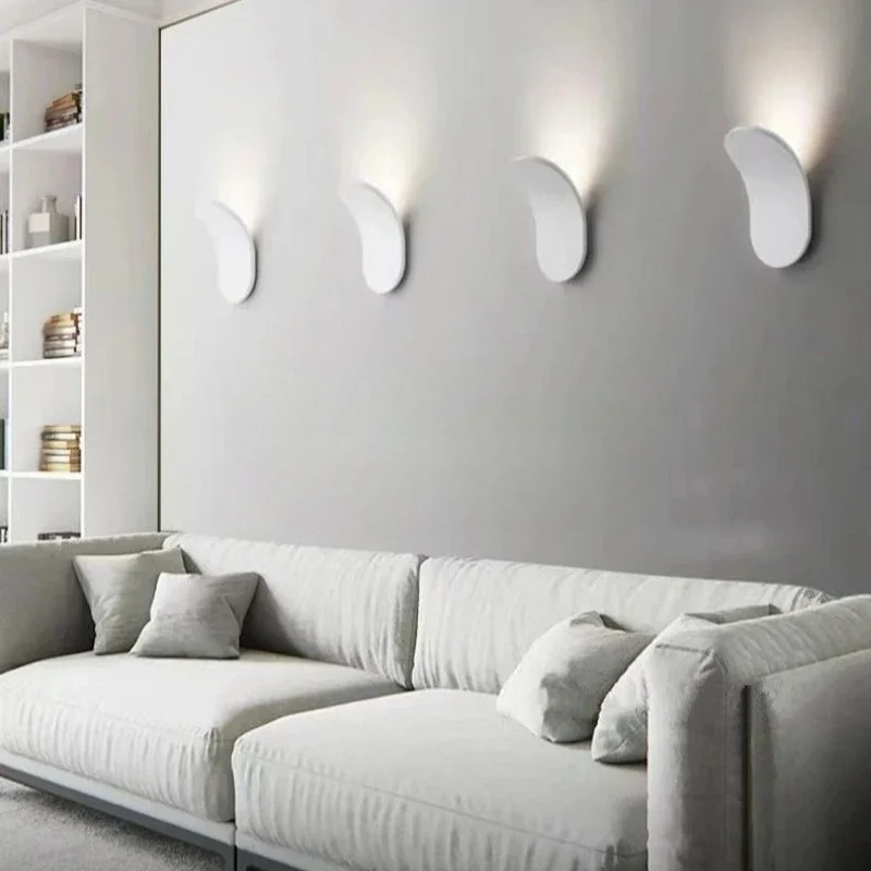 Modern Nordic Skateboard LED Wall Lamp Bedroom Dining Room Hotel Bedside Wall Lights Living Room Home Decor Band-Aid Wall Lamps