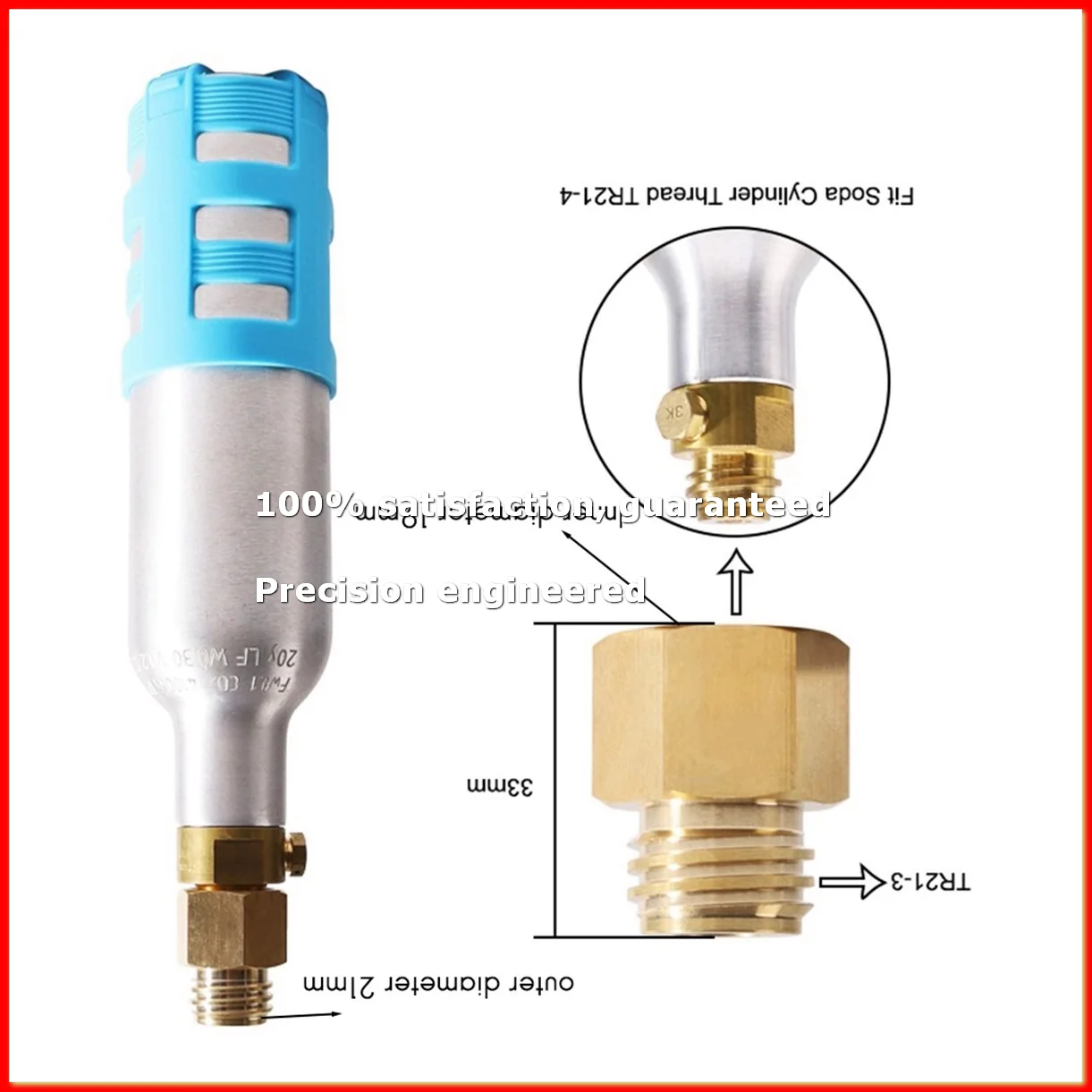 Thread Converts Adapter Match Quooker Cube Tank Female Tr21-4 to Male Tr21-3-A13G