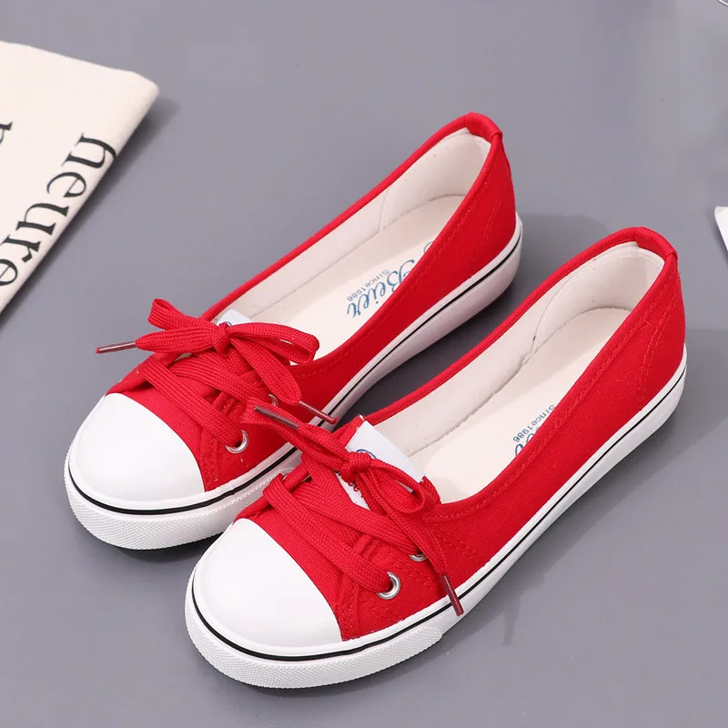 2023 Women\'s Canvas Shoes Small White Shoes Women\'s Everything Literary Light Mouth Shoes Summer