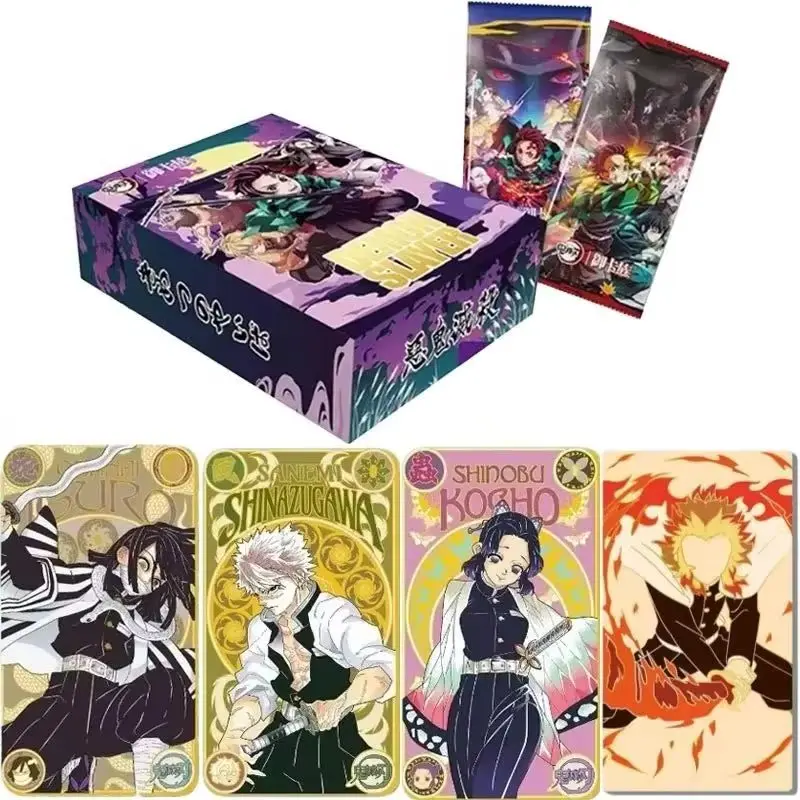 Demon Slayer Card Demon Slayer Wisteria Flower Cards Tanjirou Nezuko Decisive Battle Chapter Anime Characters Collection Cards