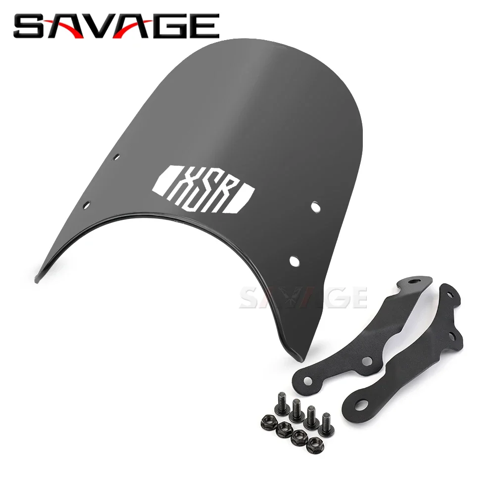 Windshield Windscreen For YAMAHA XSR 125 155 250 300 700 900 Motorcycle Accessories Wind Deflectors XSR900 XSR700 XSR125 XSR155