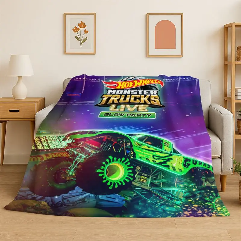 Racing Car H-Hot Wheels MOTO Soft Flannel Throw Blanket,Warm Cozy Blanket for Bed,Couch,Sofa,Bedroom,Living Room,Travel,Picnic
