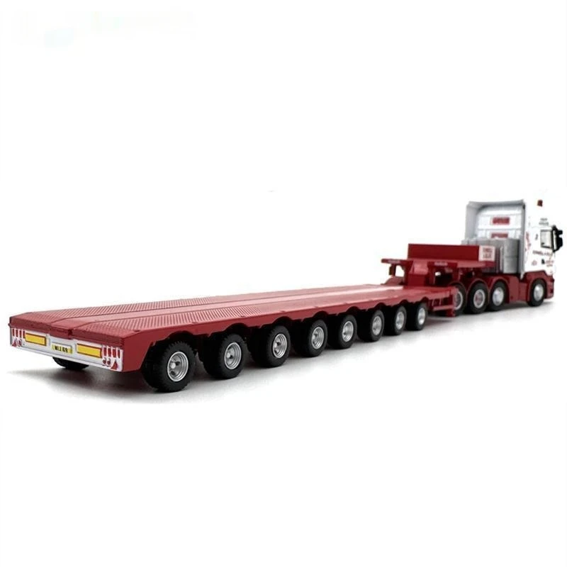 Scania R580 Wielowózowy Półnaczepa Ciężarówka Model Samochodu Kolekcja Stopowa 1:76 Wysokiej Jakości Prezent Urodzinowy Ozdoby na Biurko