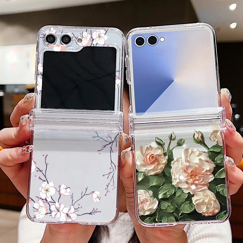 Flowers Print Clear… - image