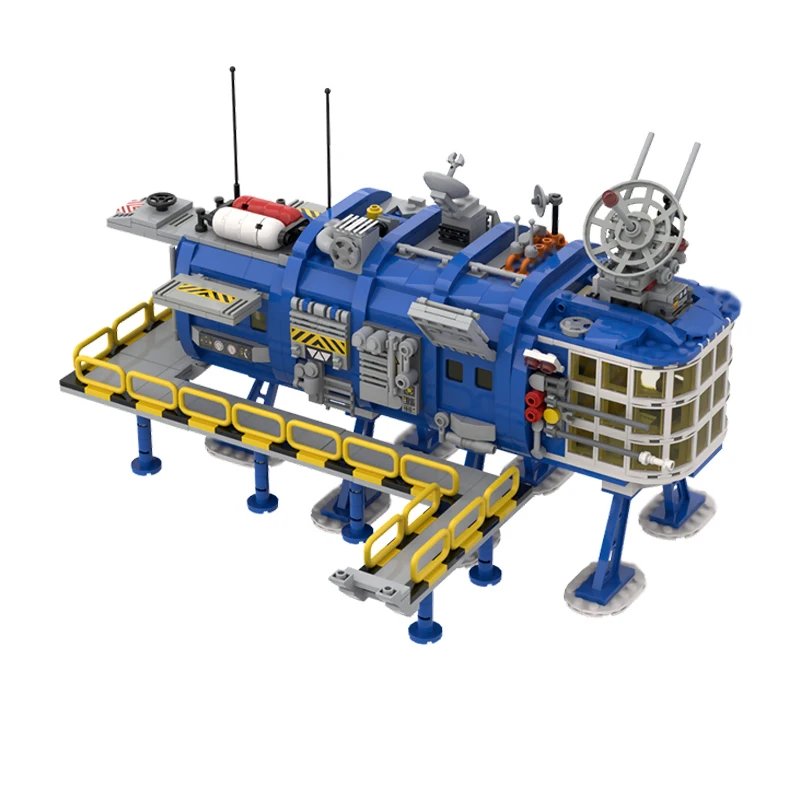 宇宙港コントロールセンター モデル MOC 組み立てブロック 戦争装備 モジュール式テクノロジー ギフト ホリデー 組み立て 子供のおもちゃ スーツ