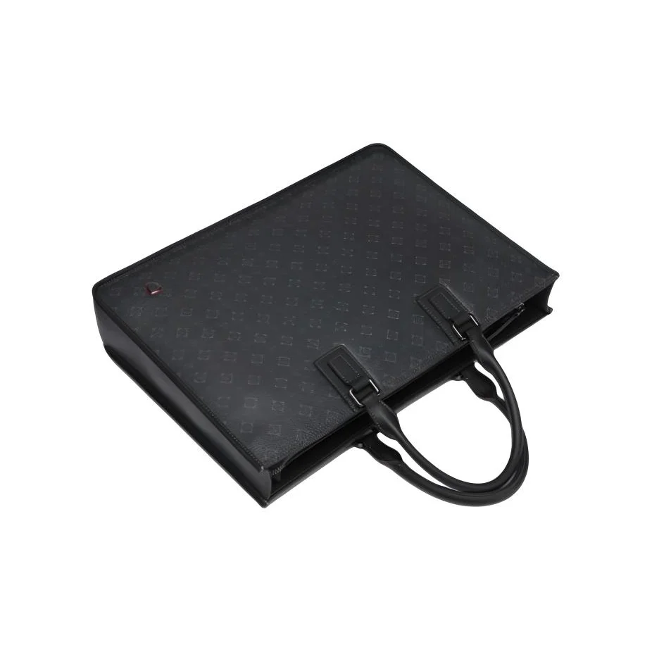 SEPTWOLVES PVC Briefcase Large Men's Black PD114660