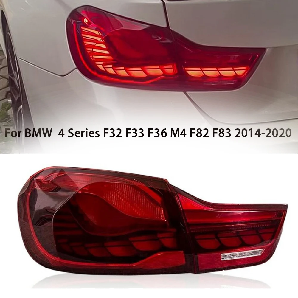 Car Styling Taillights for BMW The 4 Series F32 F33 F36 F82 M4 GTS LED Tail Light 2013-2019 Tail Lamp DRL Rear Turn Signal