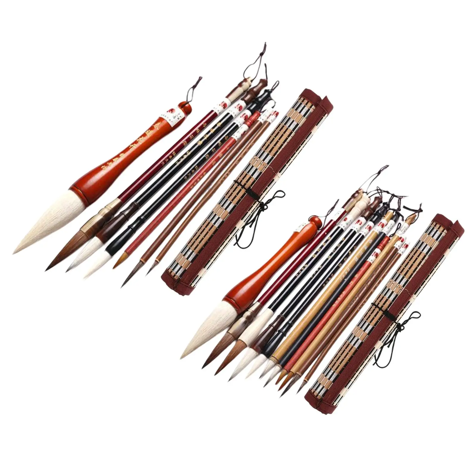 فرش الخط الصيني رسم الفن النمط الياباني الكتابة فرشاة سومي