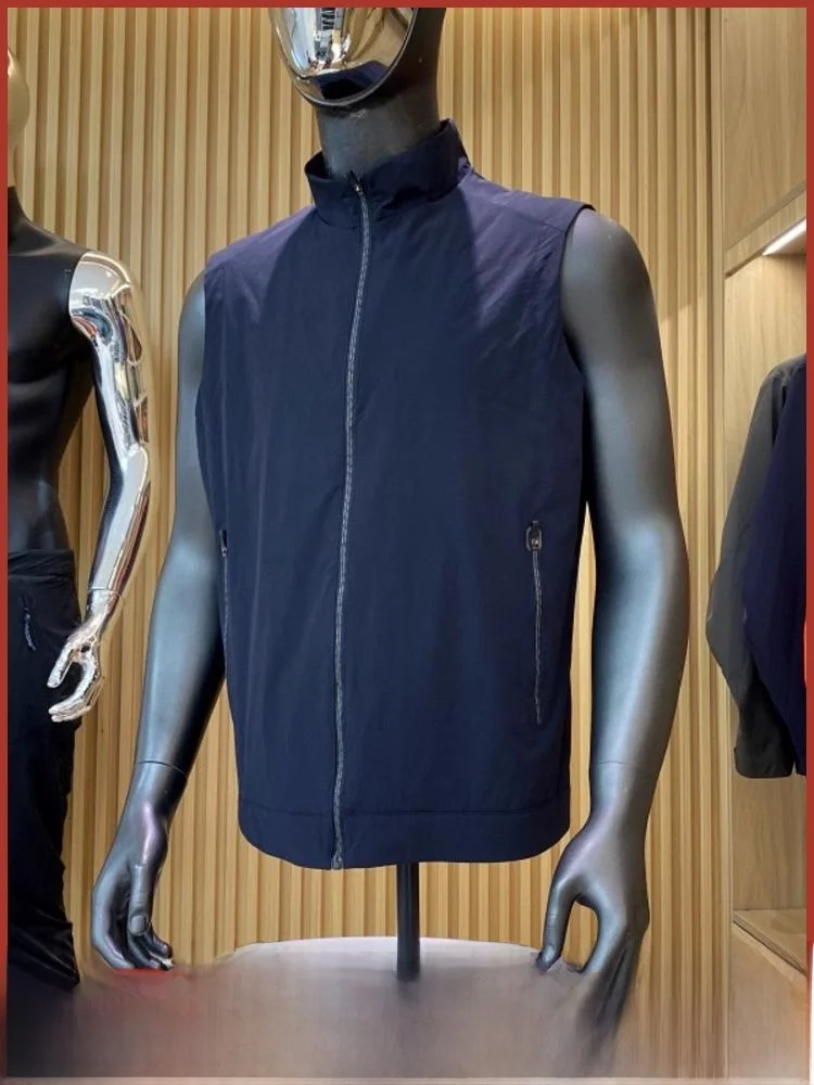 

Итальянский роскошный мужской уличный жилет Qui Dry, водонепроницаемый, лазерная дрель, светоотражающая подставка, подходит для бизнеса, повседневная застежка-молния