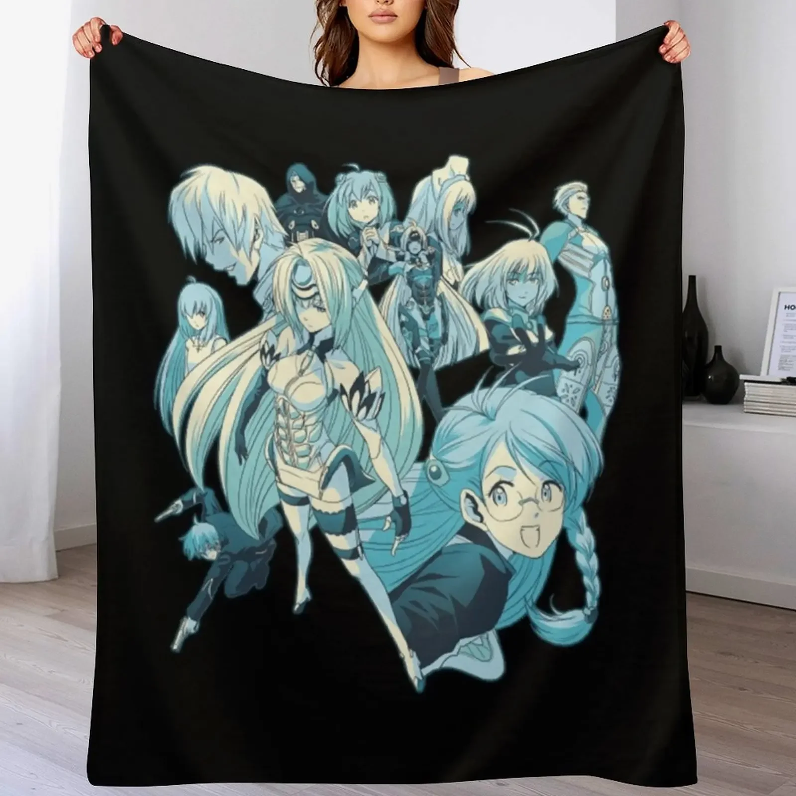 

Xenosaga Throw Blanket valentine gift ideas Cute Plaid Summer Beddings Thin Blankets