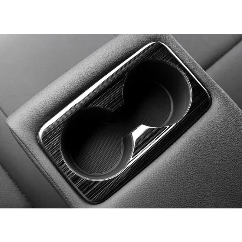 

Для Kia Cerato K3 2019-2020 аксессуары из нержавеющей стали 19-2020, аксессуары для интерьера, крышка чашки с водой на заднем сиденье, накладка, стиль