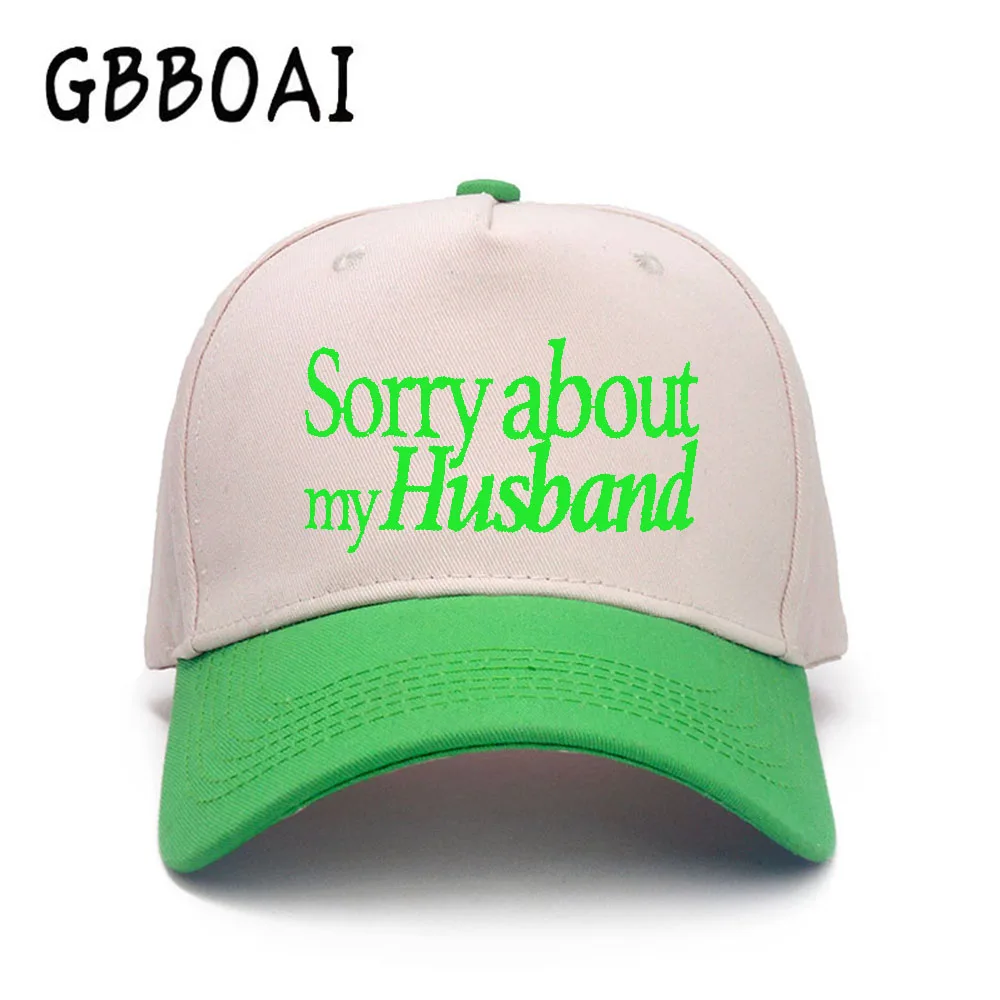 

Sorry About My Husband truck driver cap Embroidered patchwork baseball cap Men and women casual cap