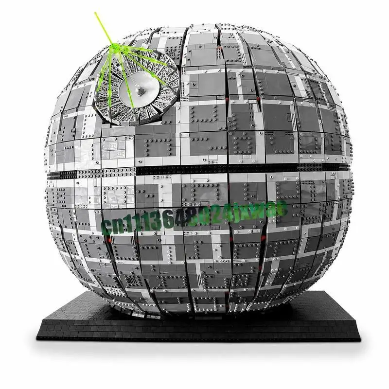 7670 Pcs Large Scale Sci Fi Giant Circular Battle Space Station Model Creative Assembly Blocks Educational Collectible Toy Gifts