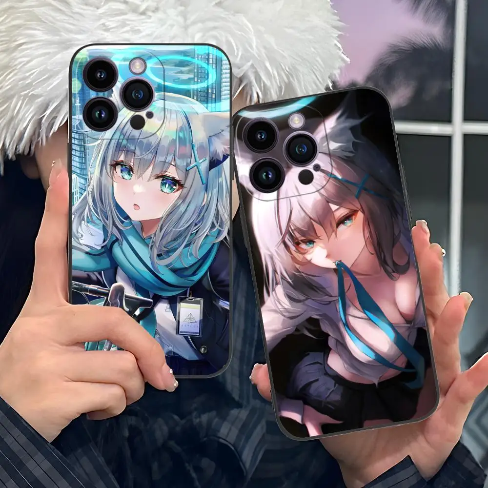 

Чехол для мобильного телефона Blue Archive Shiroko для iPhone 17, 16, 15, 14, 13, 12, 11 X XR XS 8 7 Air Pro Max Plus, мини-красочный чехол для мобильных телефонов